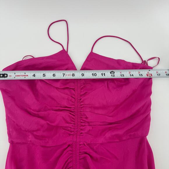 Rebecca Vallance Theresa Center Ruched Jacquard Midi Dress Size 6 US NWT Party - Picture 8 of 8